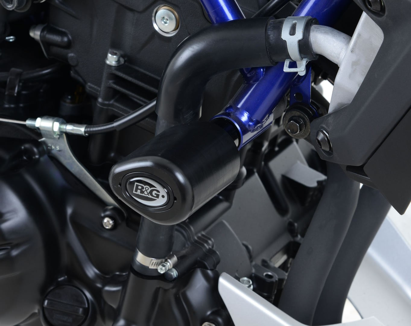 R&G Crash Protectors | White | Yamaha MT-25 2015>Current & Yamaha MT-03 2016>Current