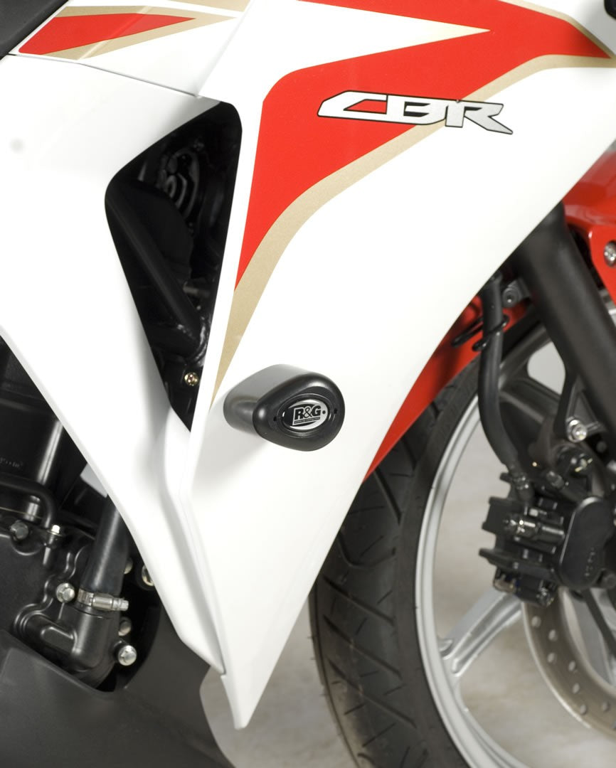 R&G Crash Protectors | White | WK Bikes SP 250 2013>2016 & WK Bikes SP 125 2013>2016 & WK Bikes SP 50 2013>2015 & Honda CBR 250 R 2011>2016