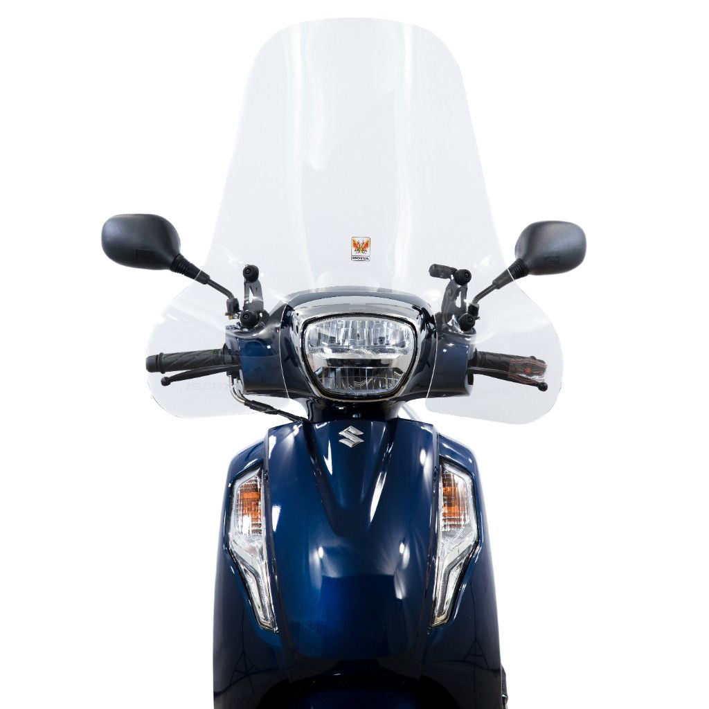Isotta Classic Screen | Clear | Suzuki Address 125 2023> -   Pyramid Motorcycle Accessories