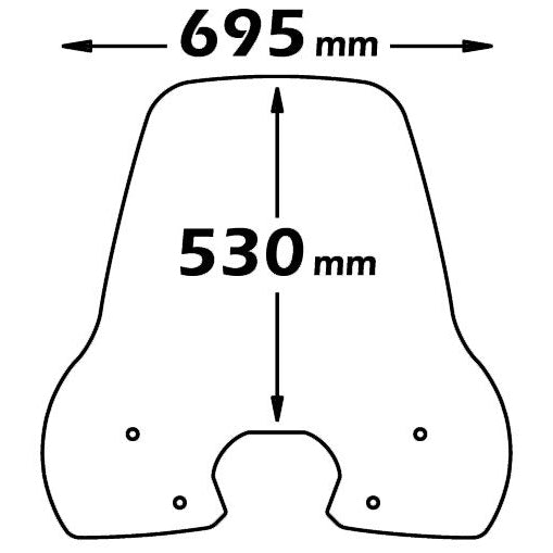 Isotta Classic Screen | Clear | Peugeot Tweet 50-125-150 from 2010-2013 -   Pyramid Motorcycle Accessories