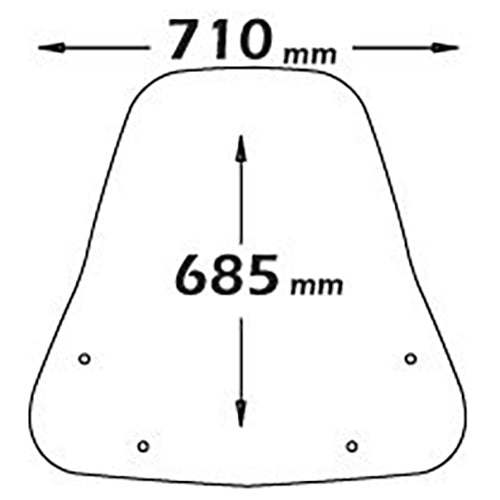 Isotta Classic Screen | Clear | Kymco Agility R16 Plus 50/125/200 2014 - 2021 -   Pyramid Motorcycle Accessories