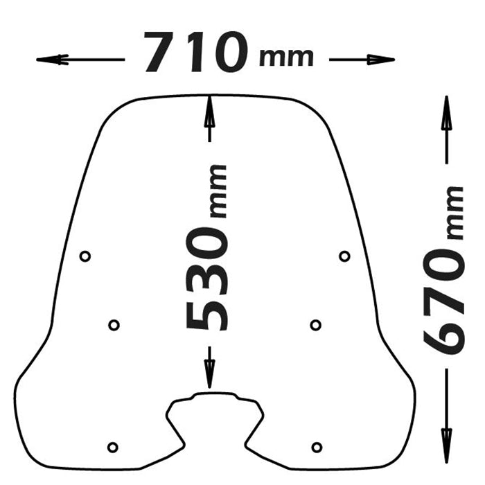 Isotta Classic Screen | Clear | Kymco People S 125i-150i ABS 2022> -   Pyramid Motorcycle Accessories