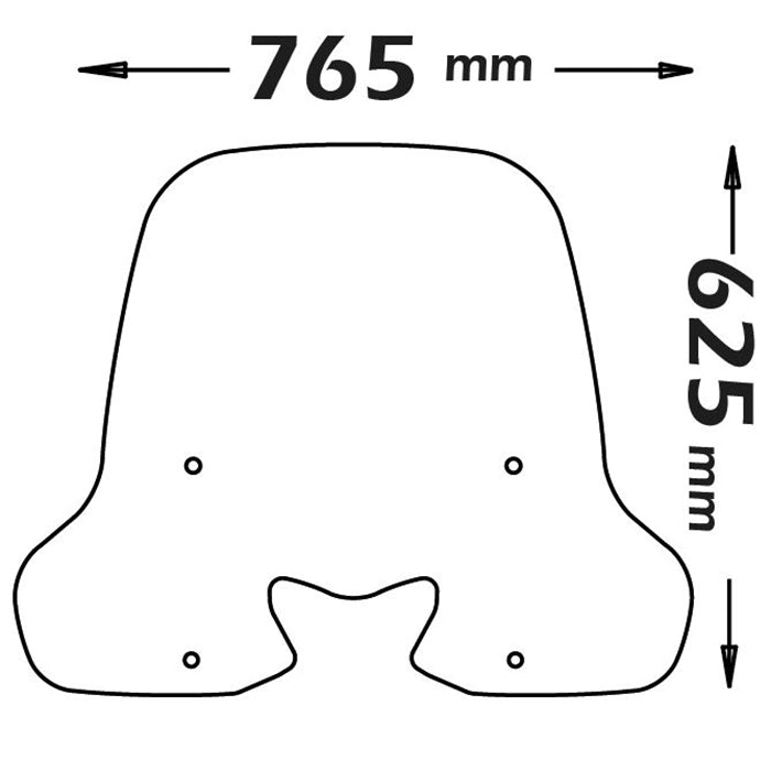 Isotta Classic Screen | Clear | Kymco People S 300i ABS from 2019> -   Pyramid Motorcycle Accessories