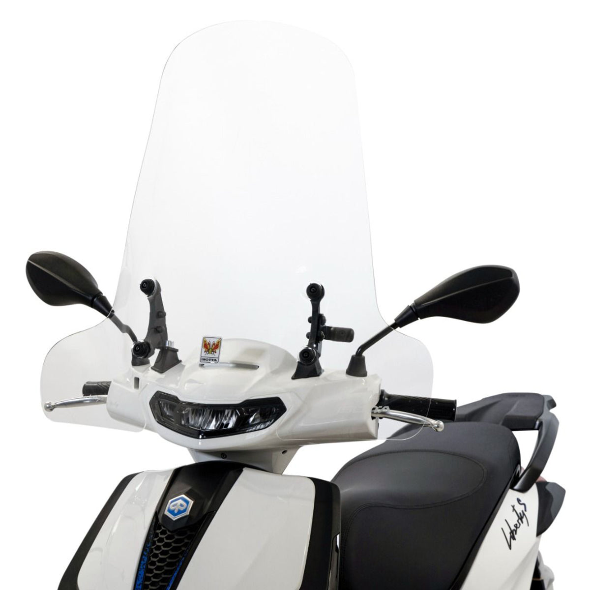Isotta Classic Screen | Clear | Liberty 125 2025> -   Pyramid Motorcycle Accessories