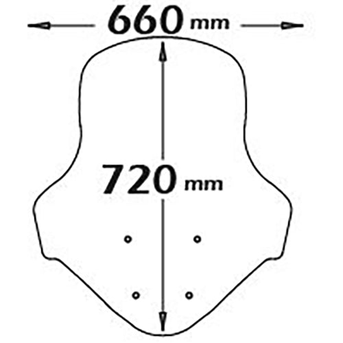 Isotta Classic Screen | Clear | Yamaha N-Max 125 2020 - 155 2017>2020 -   Pyramid Motorcycle Accessories