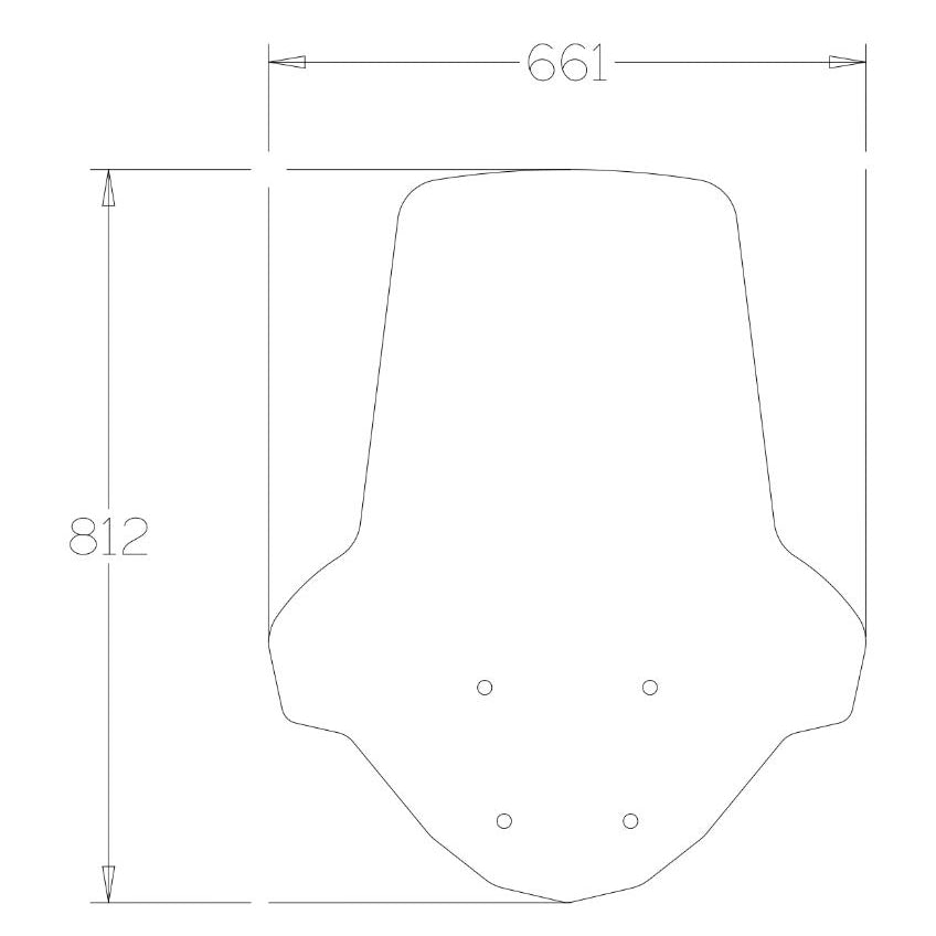 Isotta Classic Screen | Clear | Sym Jet 125cc 2021> -   Pyramid Motorcycle Accessories