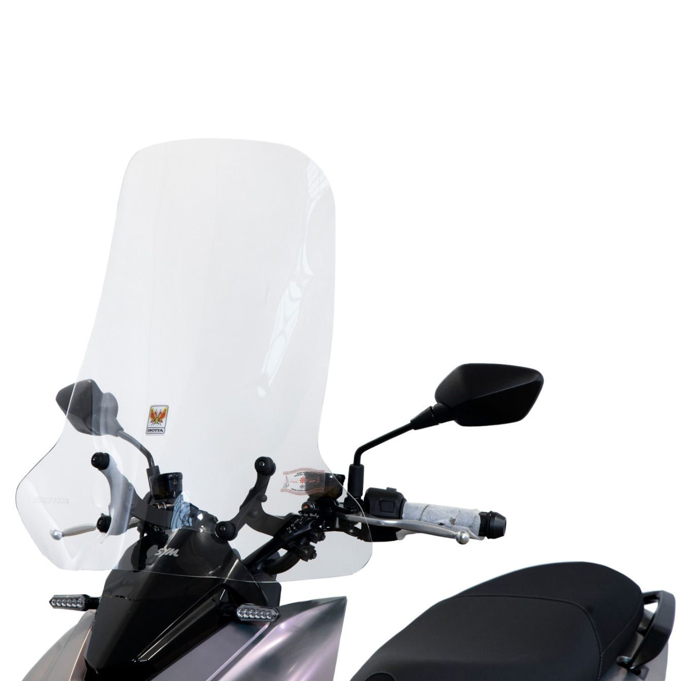 Isotta Classic Screen | Clear | Sym MMBCU 2024 -   Pyramid Motorcycle Accessories
