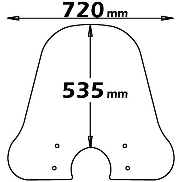 Isotta Classic Screen | Clear | Piaggio Vespa PX 125 2010>2017 -   Pyramid Motorcycle Accessories