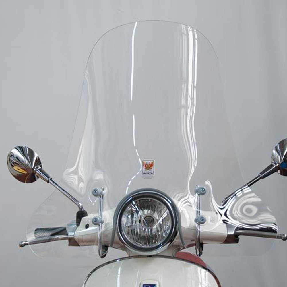 Isotta Classic Screen | Clear | Clear | Vespa Primavera -   Pyramid Motorcycle Accessories