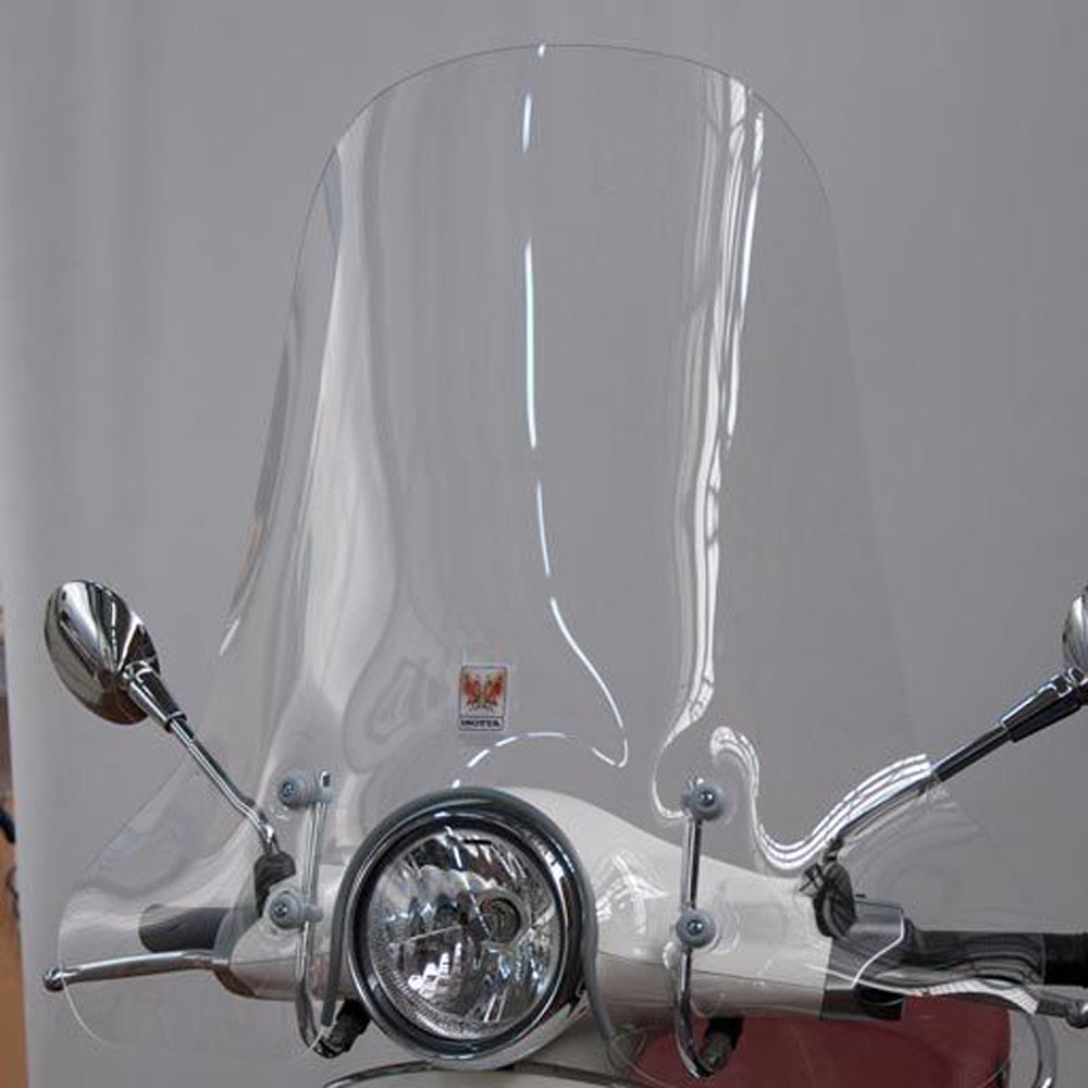 Isotta Classic Screen | Clear | Clear | Vespa Primavera -   Pyramid Motorcycle Accessories