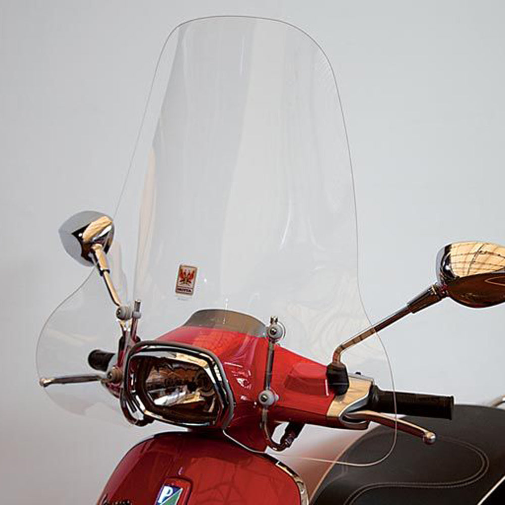 Isotta Classic Screen | Clear | Clear | Vespa Sprint 150 2014-2024 -   Pyramid Motorcycle Accessories
