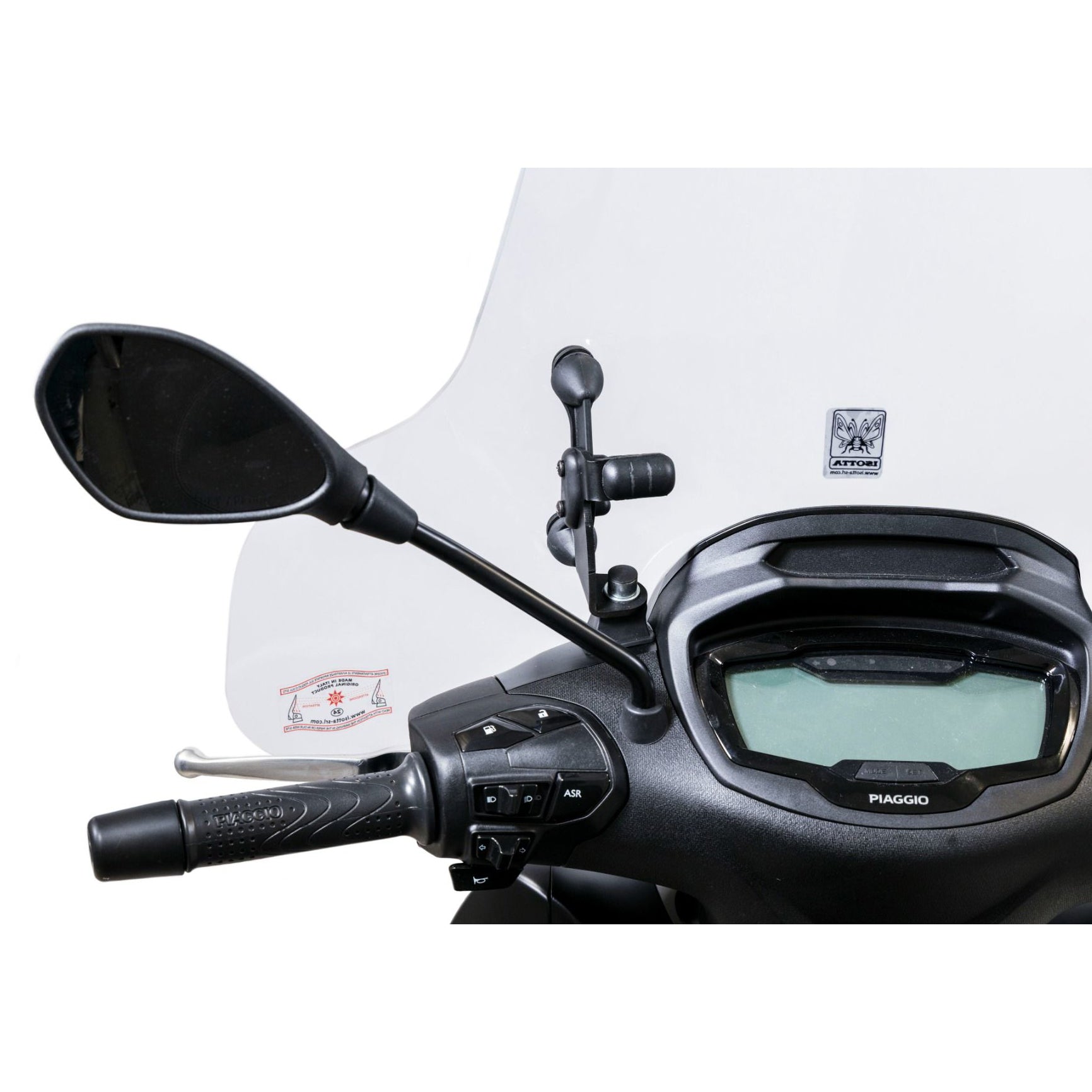 Isotta Classic Screen | Clear | Piaggio Beverly 300 - 400 HPE 2021 -   Pyramid Motorcycle Accessories
