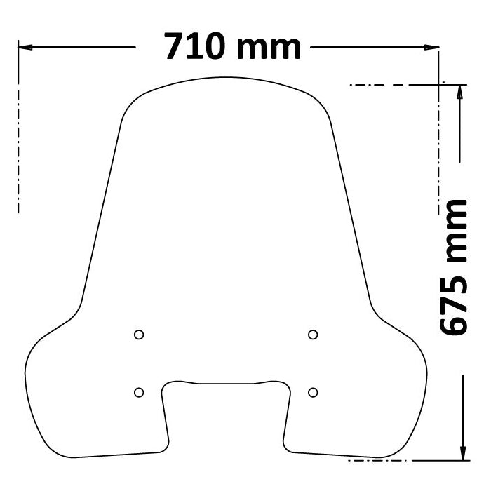 Isotta Classic Screen | Clear | Piaggio Medley 2020> -   Pyramid Motorcycle Accessories