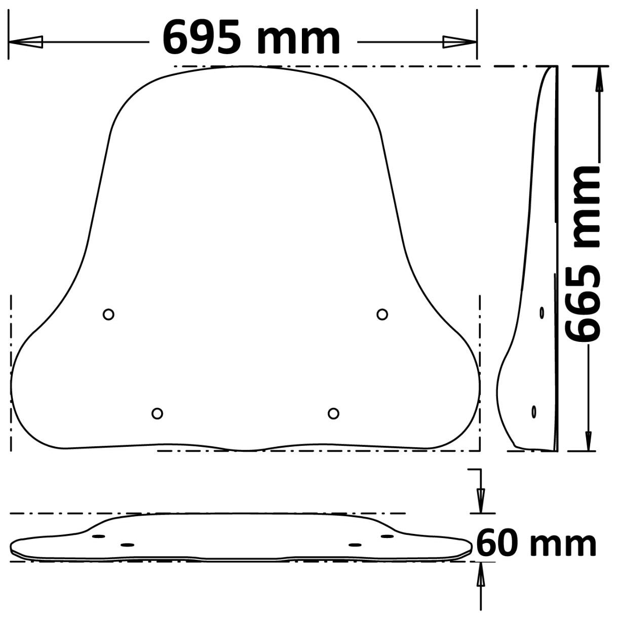 Isotta Classic Screen | Clear | NIU MQI GT 2021> -   Pyramid Motorcycle Accessories