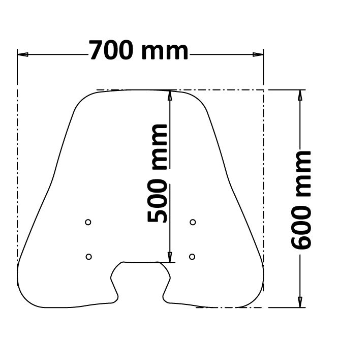 Isotta Classic Screen | Clear | Honda Vision 110 2021 -   Pyramid Motorcycle Accessories