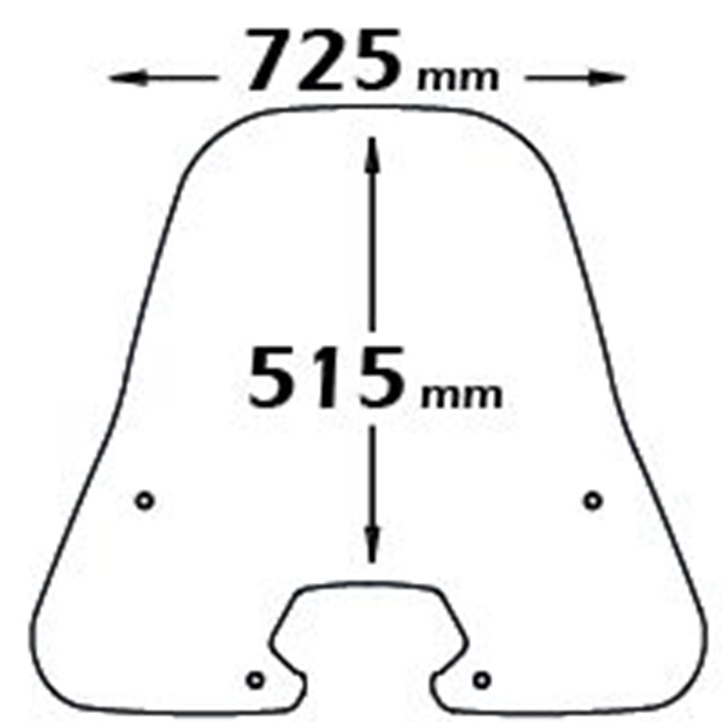 Isotta Medium Screen with Anti-Sun Refraction | Clear | SH 150i 2005>2008 -   Pyramid Motorcycle Accessories