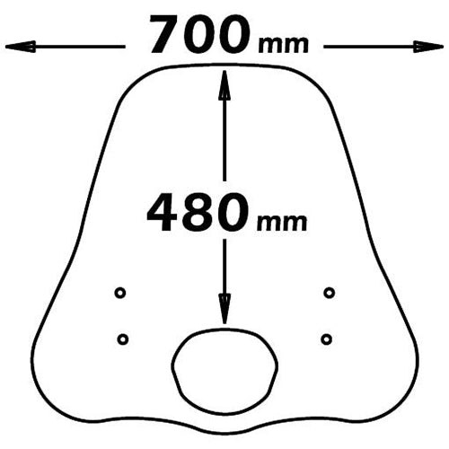 Isotta Medium Screen | Clear | Honda SH 125i - 150i 2009 - 05/2012 -   Pyramid Motorcycle Accessories