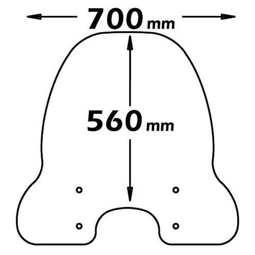 Isotta Medium Screen | Clear | Piaggio Liberty -   Pyramid Motorcycle Accessories