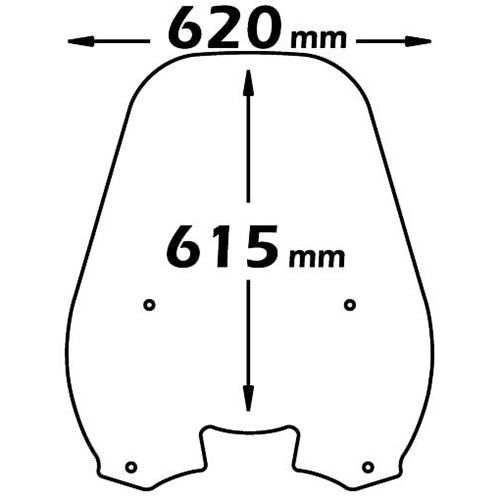Isotta Medium Screen | Clear | Kymco Dink 125 - 150 1997 - 2006 -   Pyramid Motorcycle Accessories