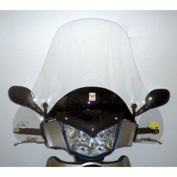 Isotta Medium Screen with Anti-Sun Refraction | Clear | Kymco People S 50-125-200 with Serigraphy Anti-sun Refraction -   Pyramid Motorcycle Accessories