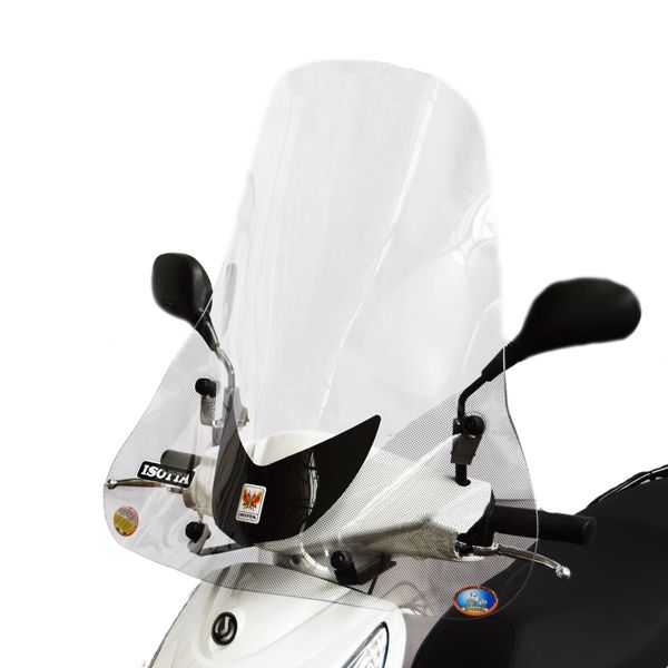 Isotta Medium Screen | Clear | Sym Simply 125 2008-2011- Simply 2 125 2014-2016 -   Pyramid Motorcycle Accessories