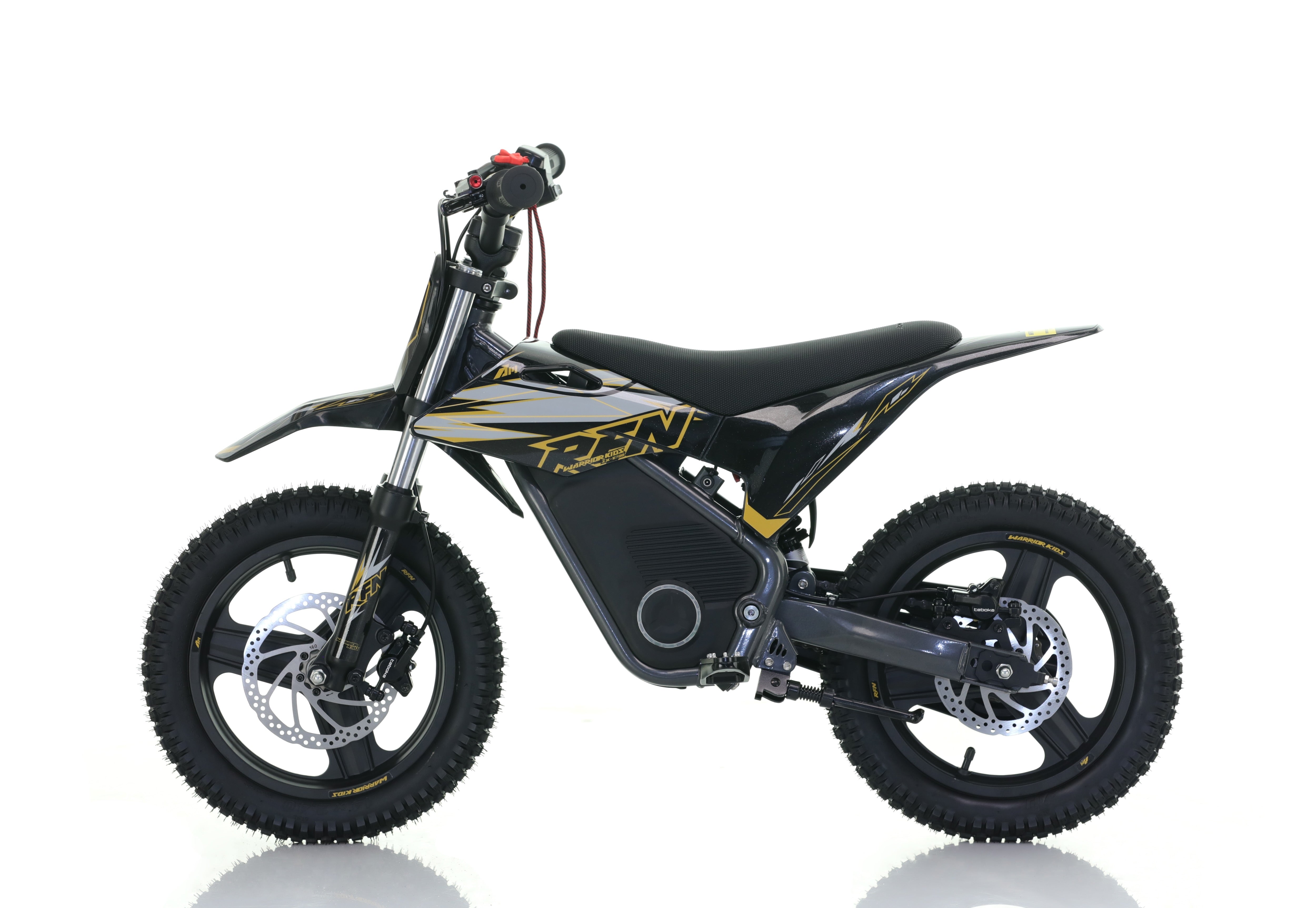 RFN Warrior SX-E700 R 14-inch Kids Electric MX Bike | Black/Gold