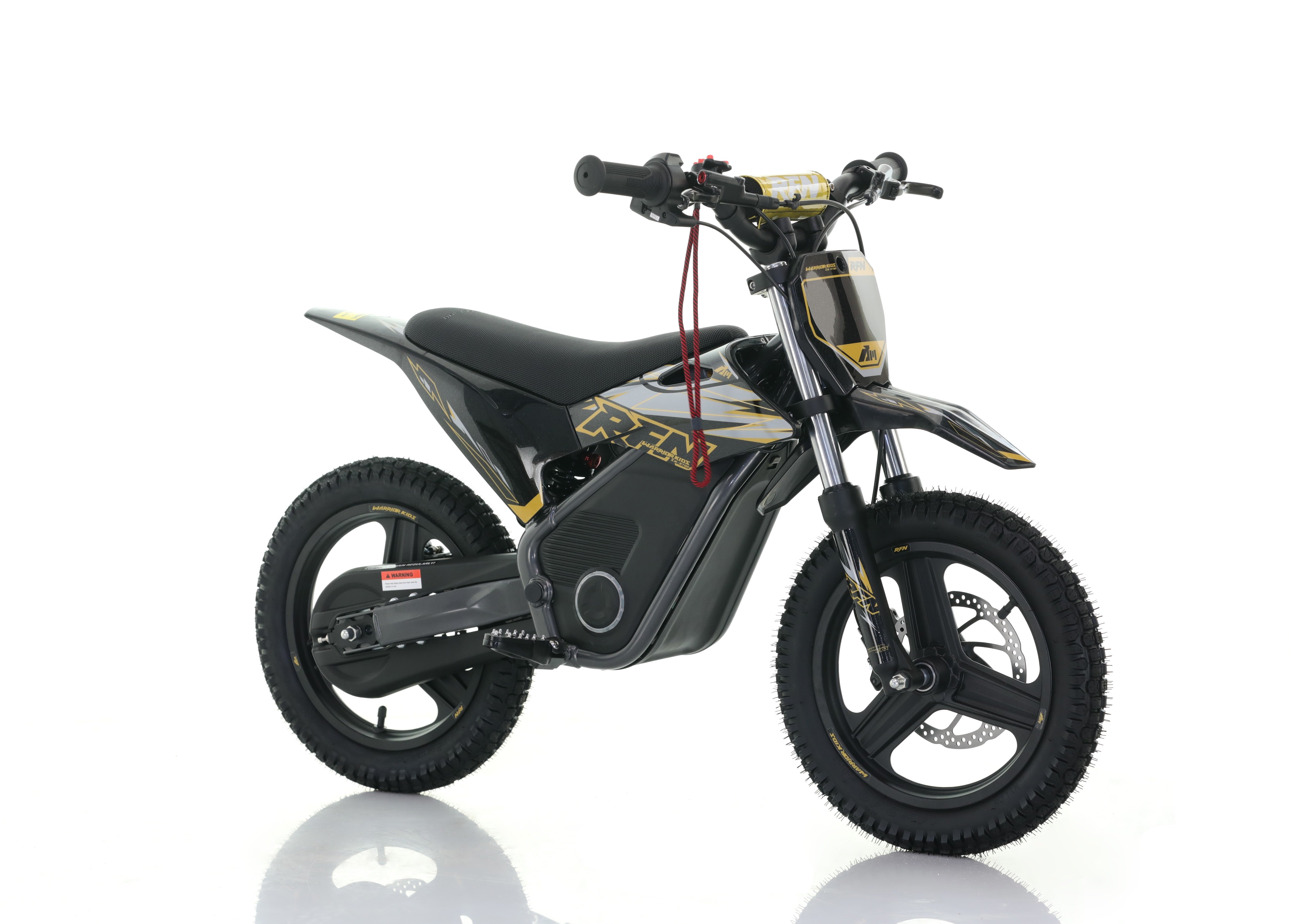 RFN Warrior SX-E700 R 14-inch Kids Electric MX Bike | Black/Gold