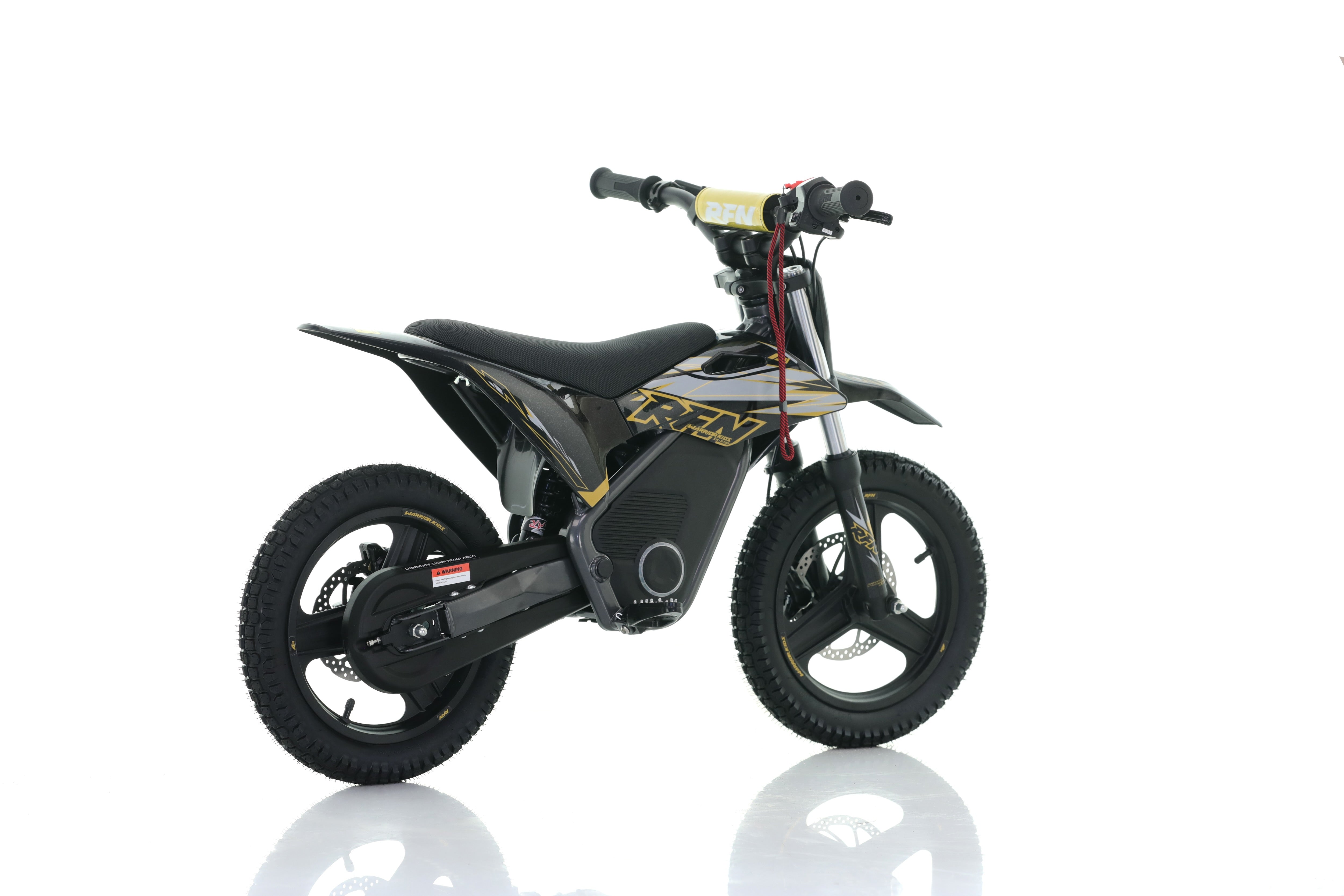 RFN Warrior SX-E700 R 14-inch Kids Electric MX Bike | Black/Gold