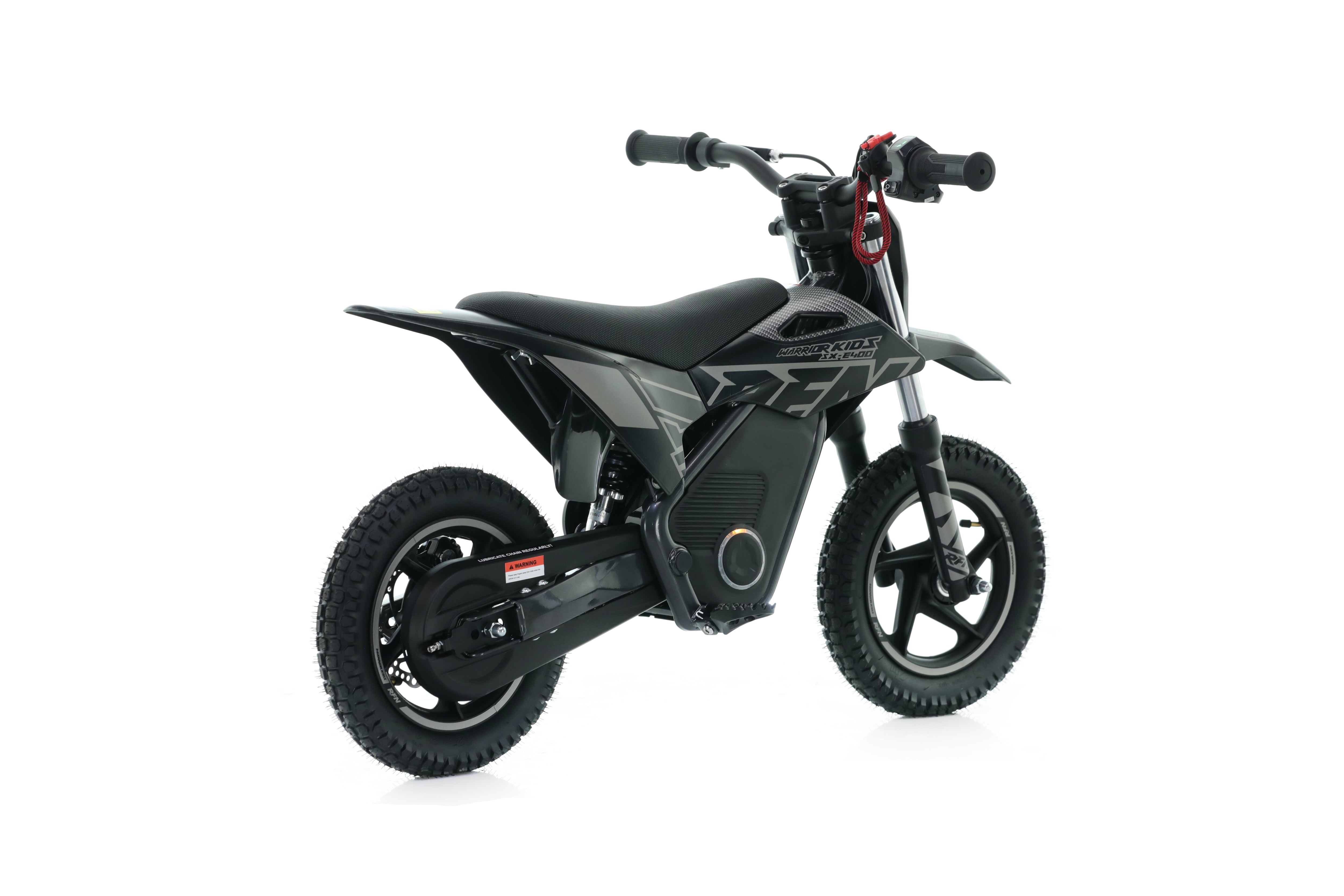 RFN Warrior SX-E400 12-inch Kids Electric MX Bike | Black/Grey