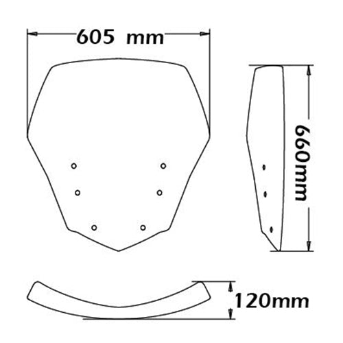 Isotta Screen | Clear | K 1600 GT - GTL -   Pyramid Motorcycle Accessories