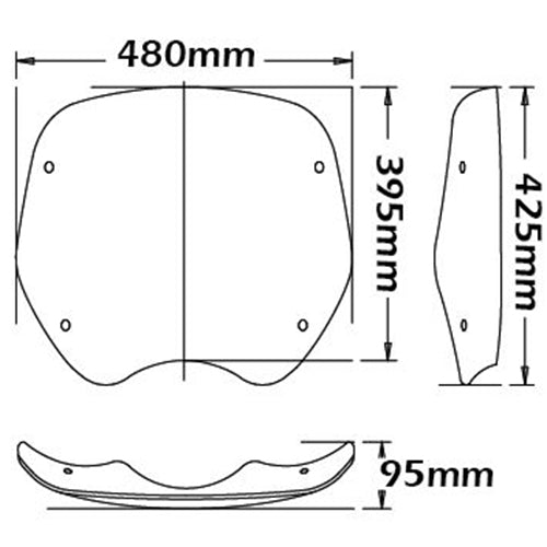 Isotta Low Screen | BMW R 1200 C -   Pyramid Motorcycle Accessories