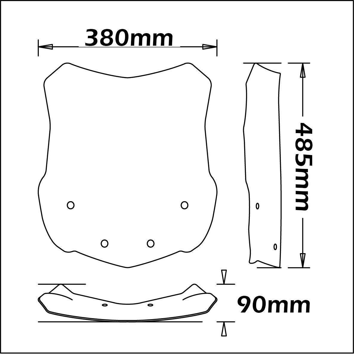 Isotta High Screen | BMW G 310 GS -   Pyramid Motorcycle Accessories