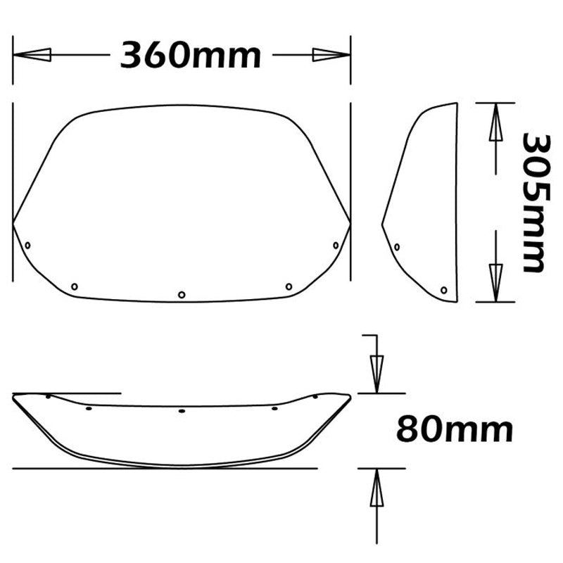 Isotta High Screen | Africa Twin 750 from 1988 TO 2002 -   Pyramid Motorcycle Accessories