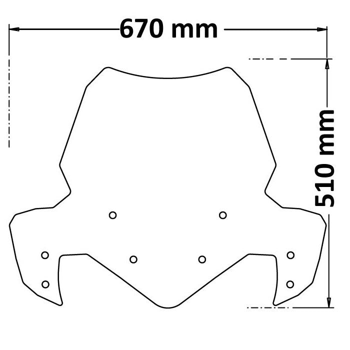 Isotta Screen with Integrated Side Flaps | Benelli TRK 702 2023> -   Pyramid Motorcycle Accessories