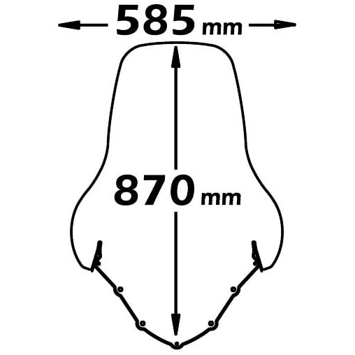 Isotta High Screen | Clear | Burgman 125-150 2002-2006 -   Pyramid Motorcycle Accessories