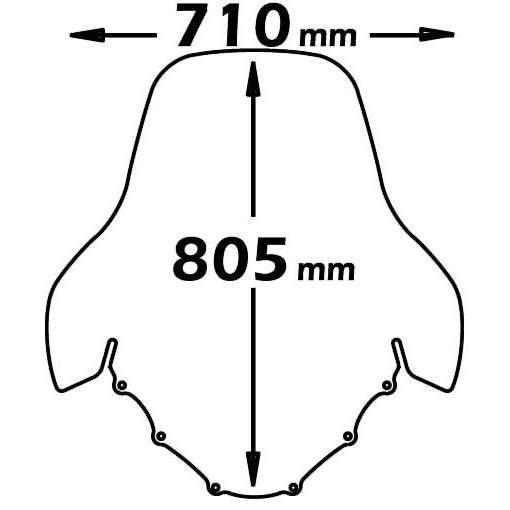 Isotta High Screen | Clear | Burgman 250-400 2003-2005 -   Pyramid Motorcycle Accessories