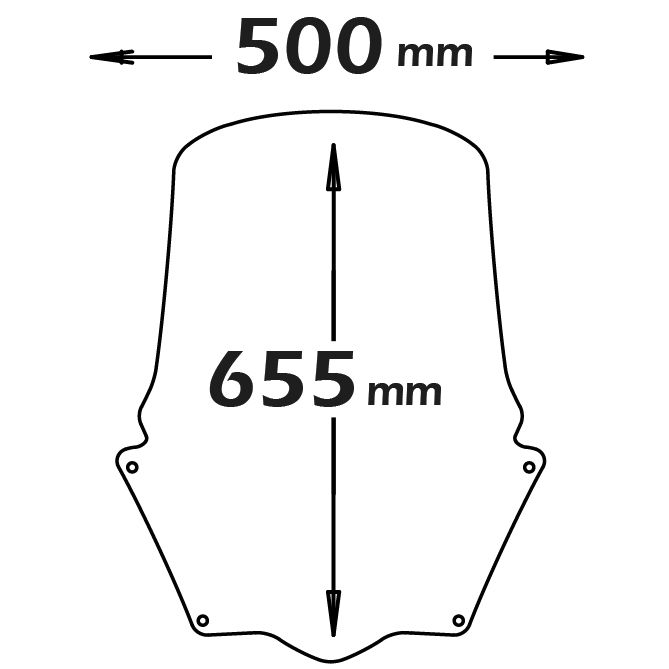Isotta Medium Screen | Clear | Burgman 400 ABS 2017> -   Pyramid Motorcycle Accessories