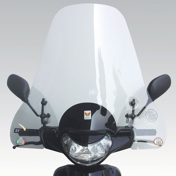 Isotta High Screen | Clear | High Windshield -   Pyramid Motorcycle Accessories