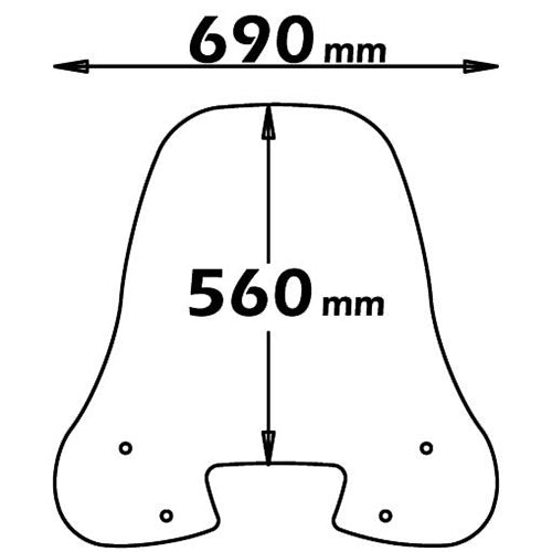 Isotta Medium Screen | Clear | Honda SH 1996 - 2001 -   Pyramid Motorcycle Accessories