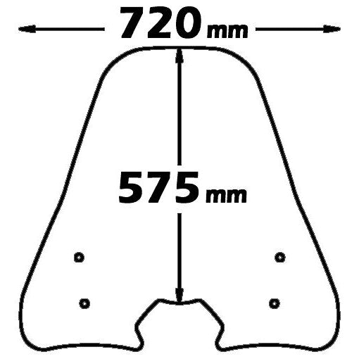 Isotta Medium Screen with Anti-Sun Refraction | Clear | Vision 110 2011>2016 -   Pyramid Motorcycle Accessories