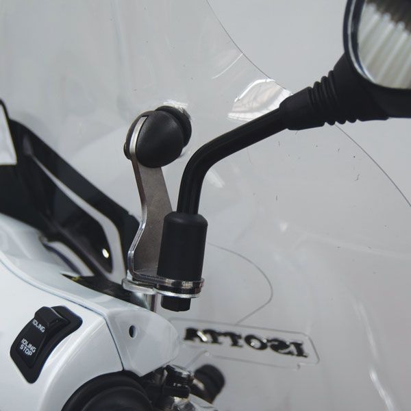 Isotta Medium Screen with Anti-Sun Refraction | Clear | Honda Vision 110 -   Pyramid Motorcycle Accessories