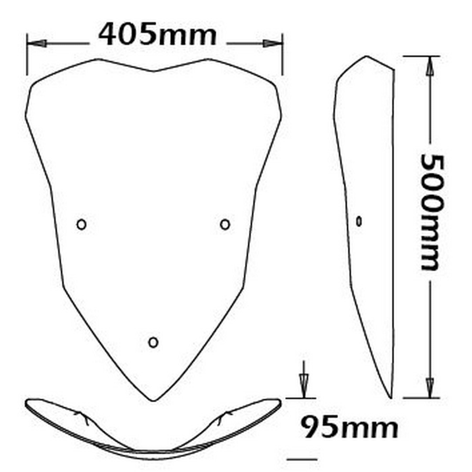 Isotta High Screen | Ducati Multistrada 1200 Enduro 2015> -   Pyramid Motorcycle Accessories