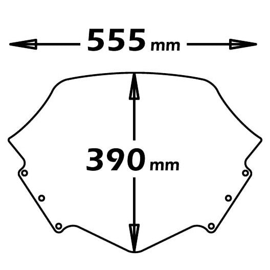 Isotta Low Screen | Dark Smoked | Yamaha Majesty 400 2004>2008 -   Pyramid Motorcycle Accessories
