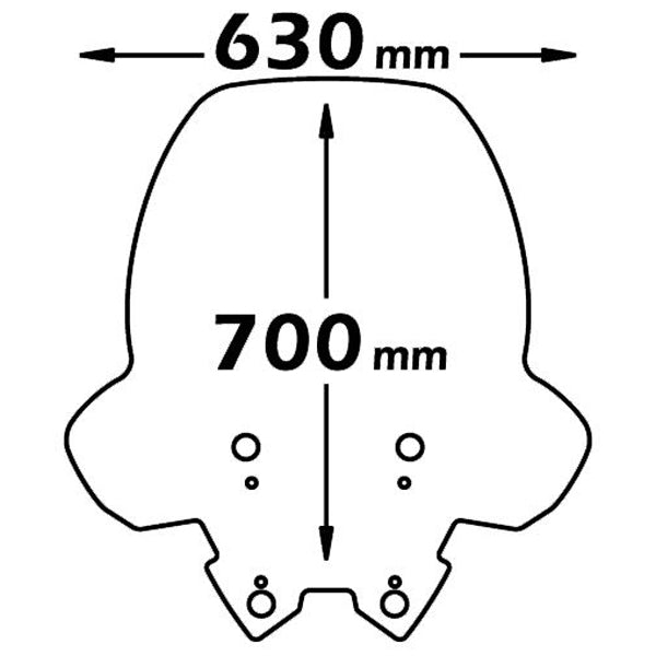 Isotta High Screen | Clear | Kymco Xciting 250 2005 - 2008 -   Pyramid Motorcycle Accessories