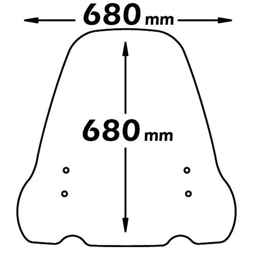Isotta Medium Screen | Clear | Kymco Top Boy 1997 - 2002 -   Pyramid Motorcycle Accessories