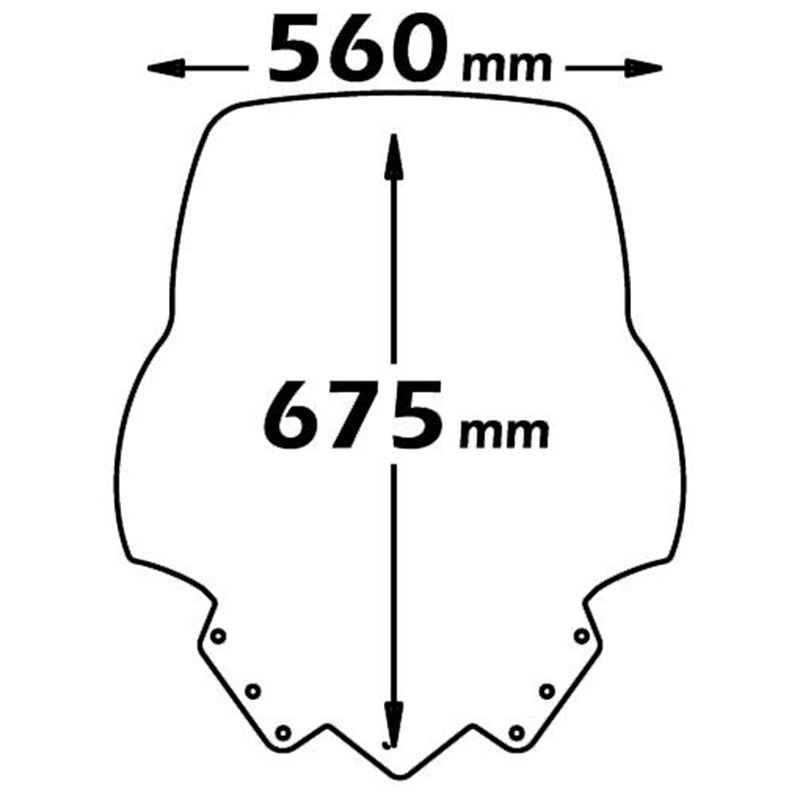 Isotta Medium Screen | Clear | Yamaha X-Max 125-250 2010-2013 -   Pyramid Motorcycle Accessories