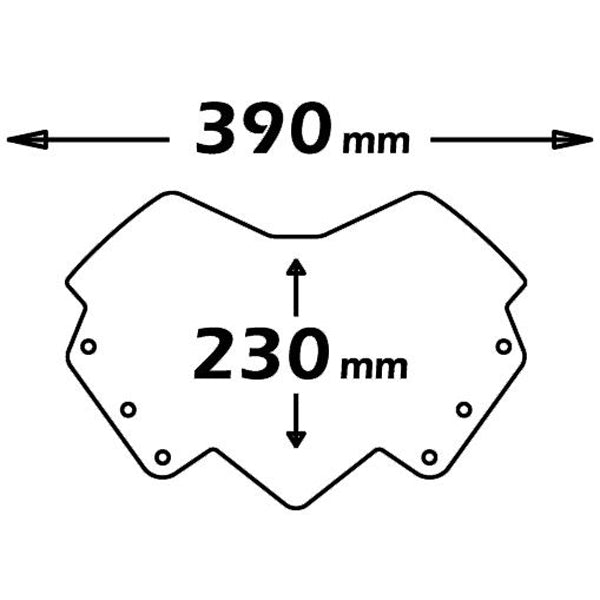 Isotta Double Bubble Screen | Matte Black | Yamaha x-max 125-250 2010-2013 -   Pyramid Motorcycle Accessories