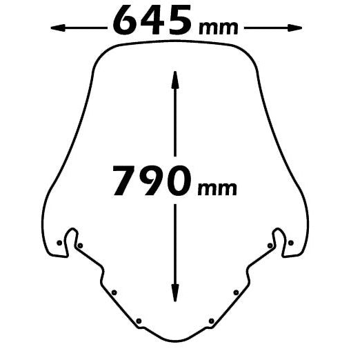 Isotta High Screen | Clear | Yamaha T-Max 500 2001-2007 -   Pyramid Motorcycle Accessories