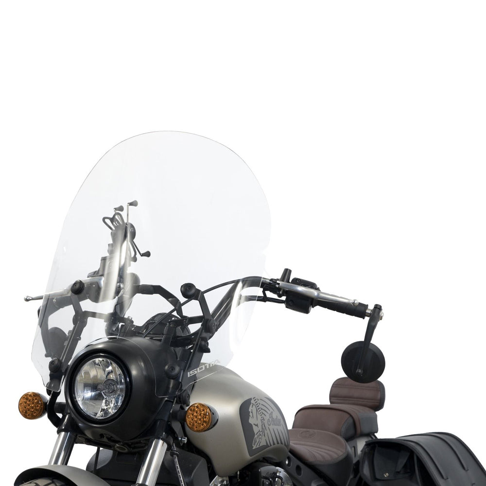 Isotta Screen | Clear | Indian Scout Bobber 2021-2024 -   Pyramid Motorcycle Accessories