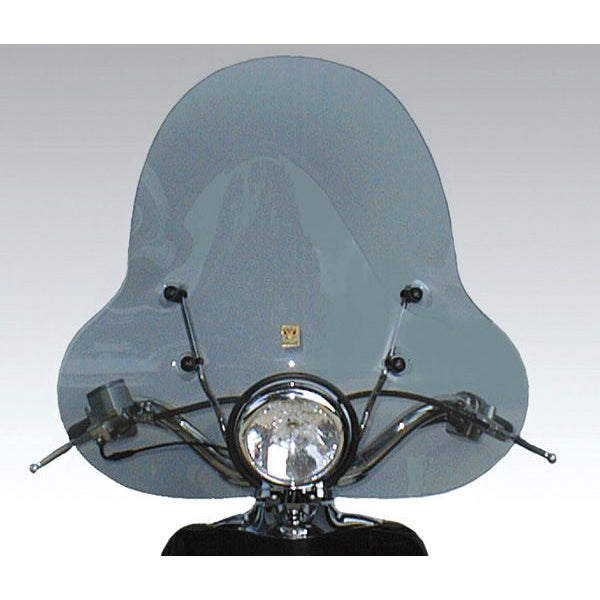 Isotta Screen | Clear | Aprilia Habana 50 Custom 1999 - 2002 -   Pyramid Motorcycle Accessories
